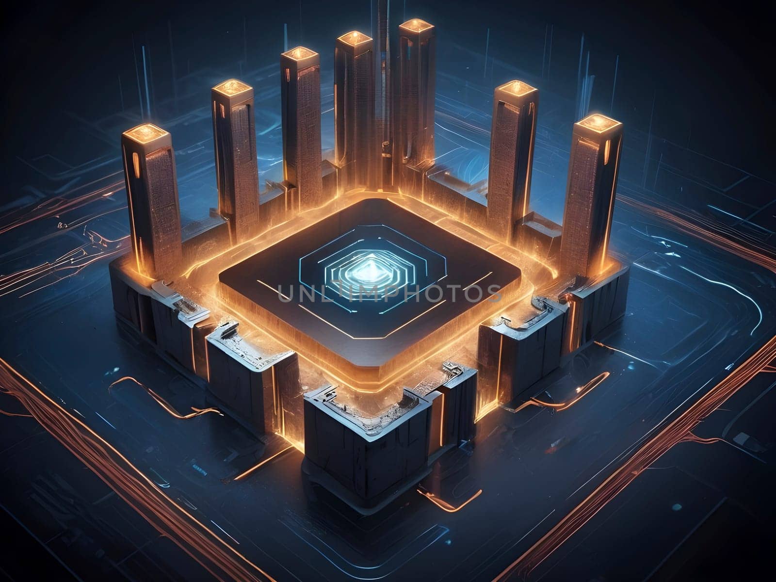 Impenetrable Bastion. A Cybersecurity Visual Saga - Digital Fortress.