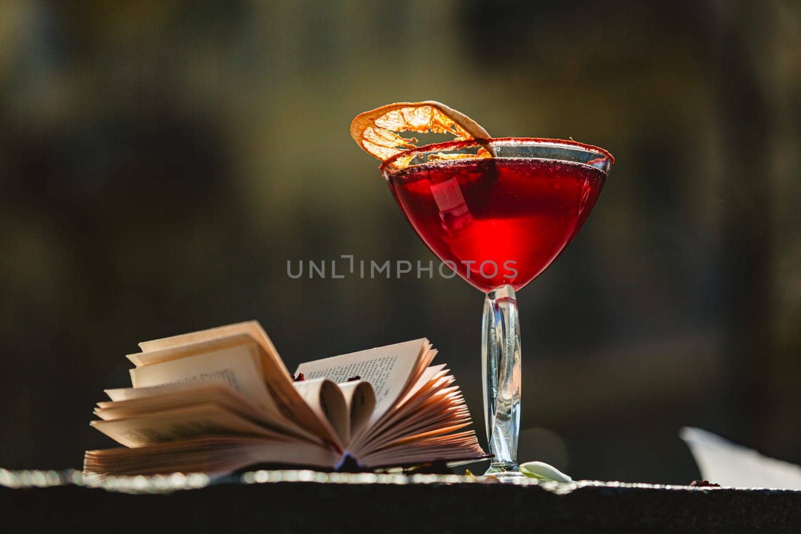 Strawberry margarita cocktail. Shallow dof by sarymsakov