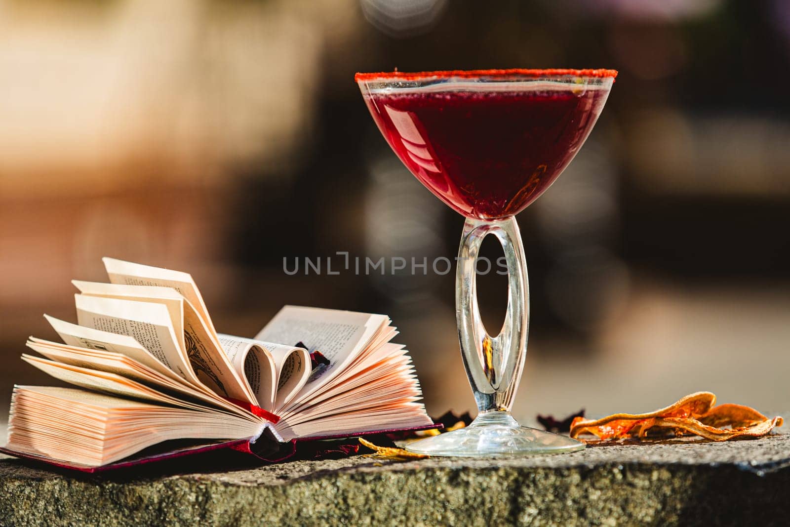 Strawberry margarita cocktail. Shallow dof by sarymsakov