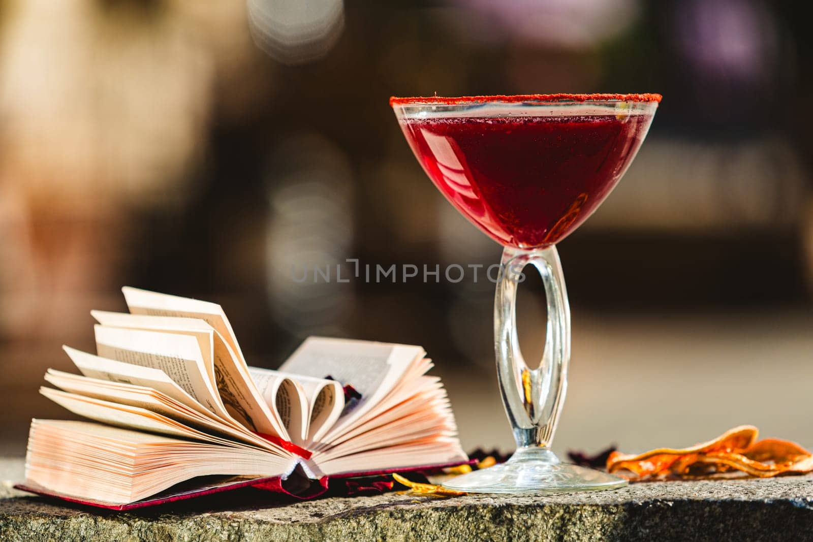 Strawberry margarita cocktail. Shallow dof by sarymsakov