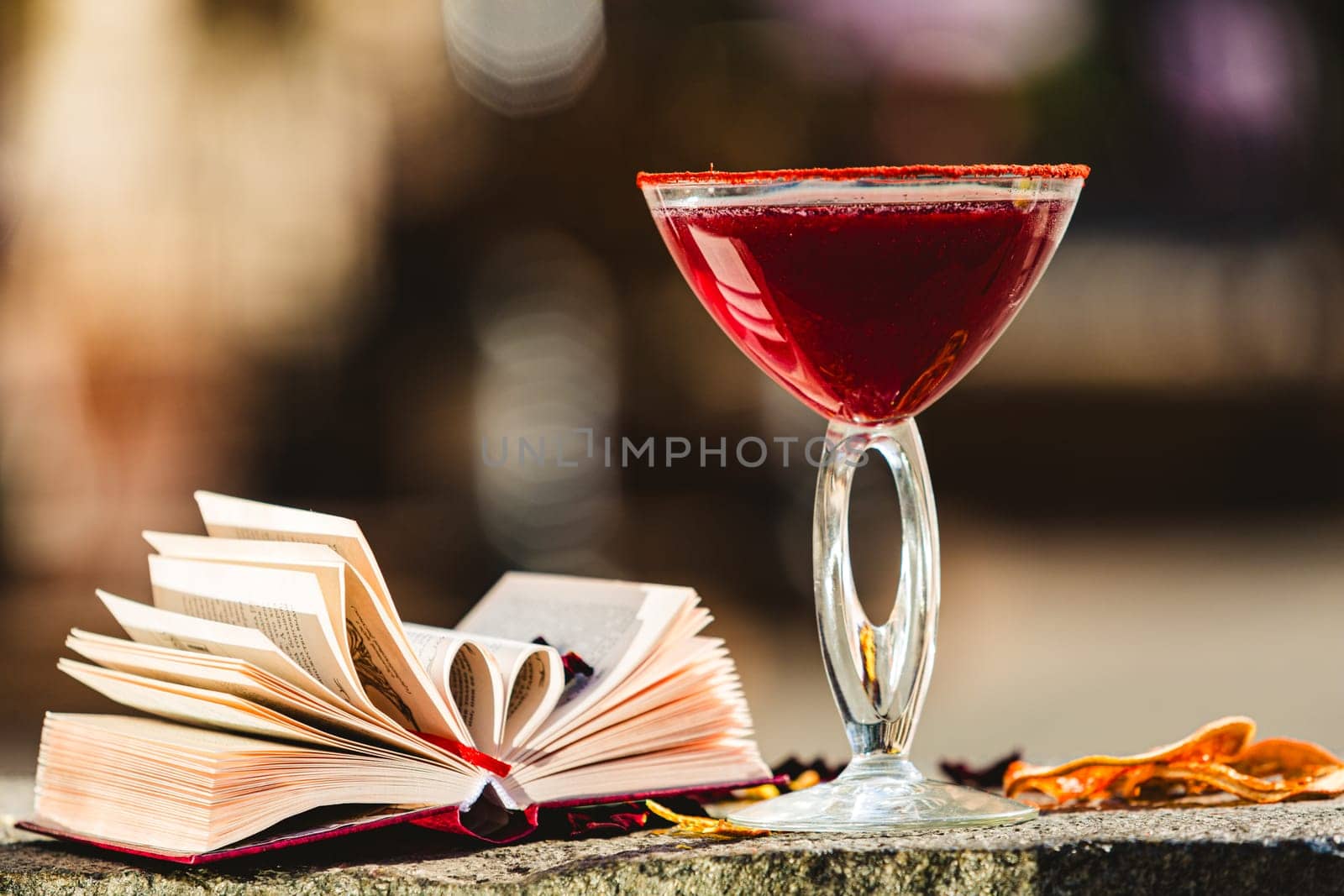 Strawberry margarita cocktail. Shallow dof by sarymsakov