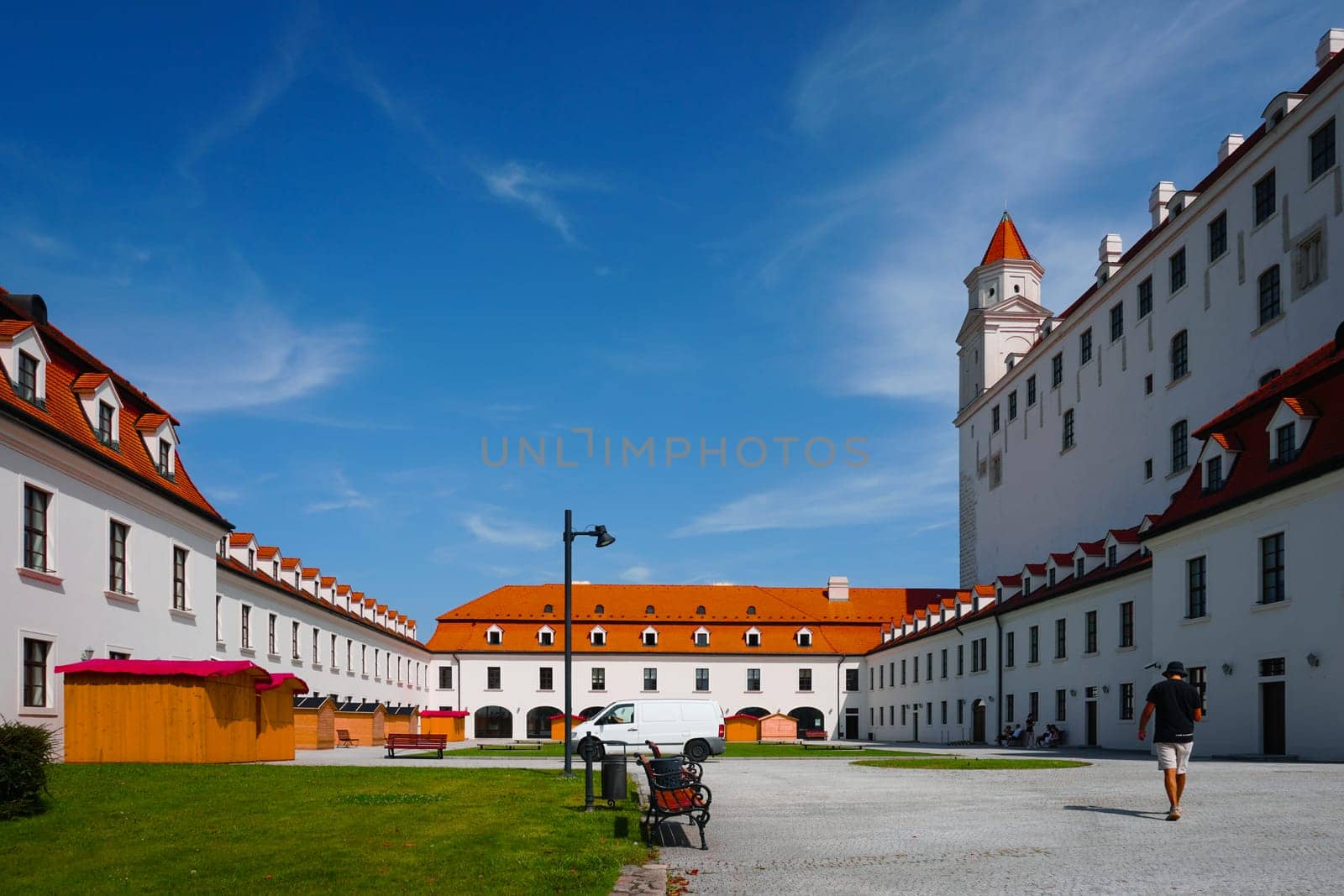 Bratislava, Slovakia, the courtyard of Castle by stan111