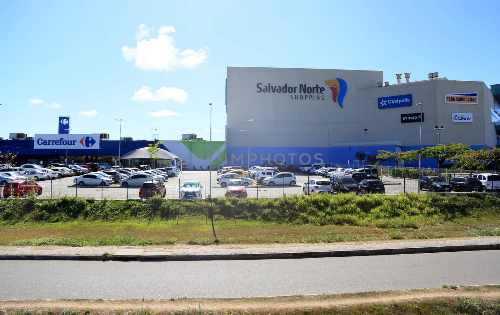 salvador, bahia, brazil - january 12, 2024: facade of Salvador Norte Shopping in the city of Salvador.