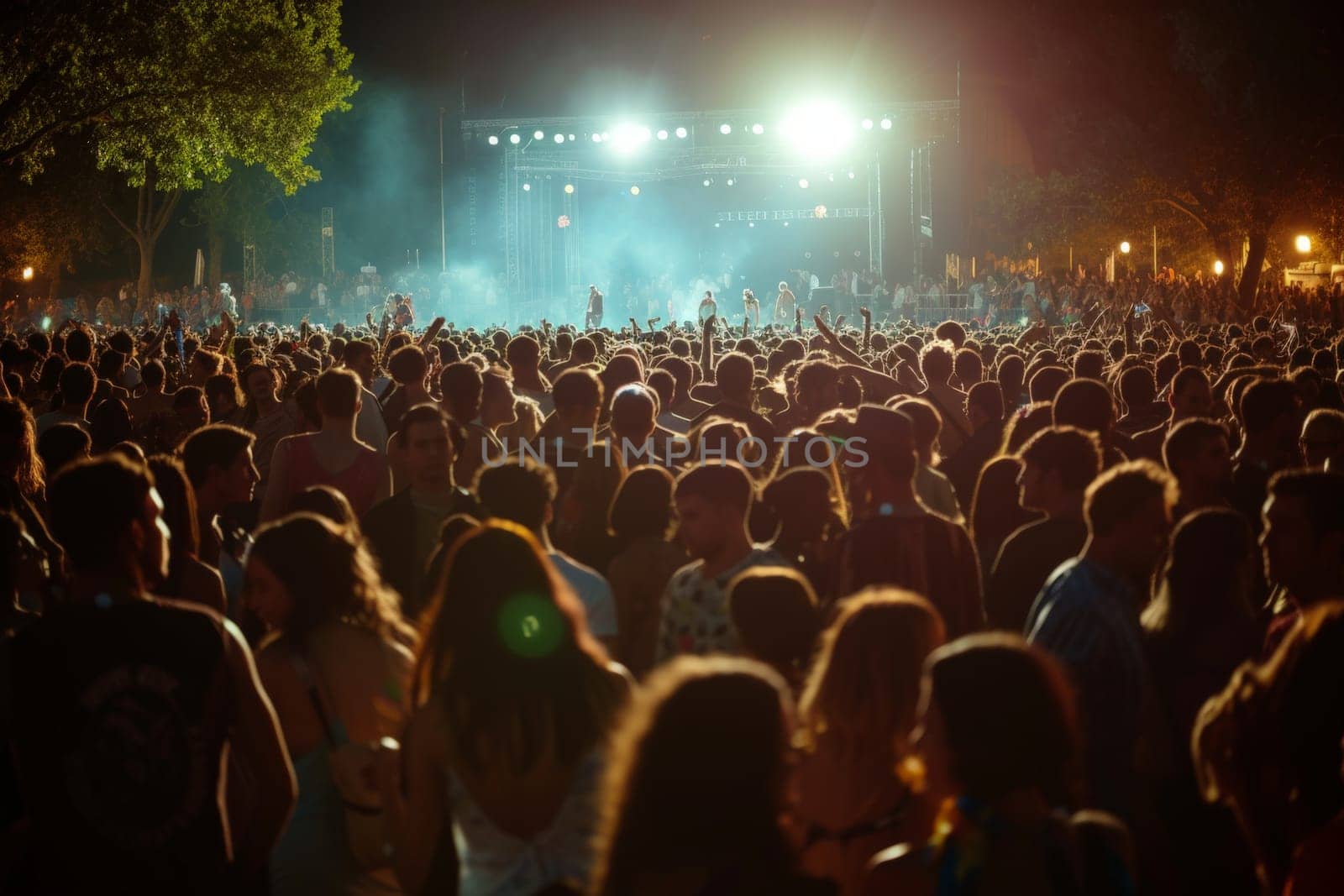 Music festival, Concert, Crowd on a music festival.