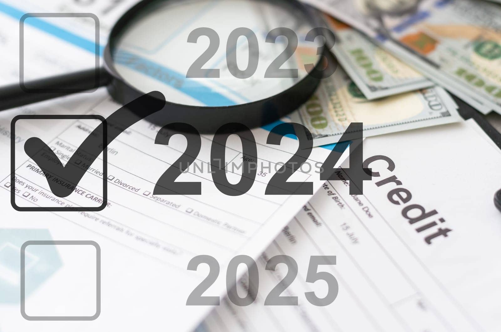 2024 plans with digital marketing concepts,business team and goals by Andelov13