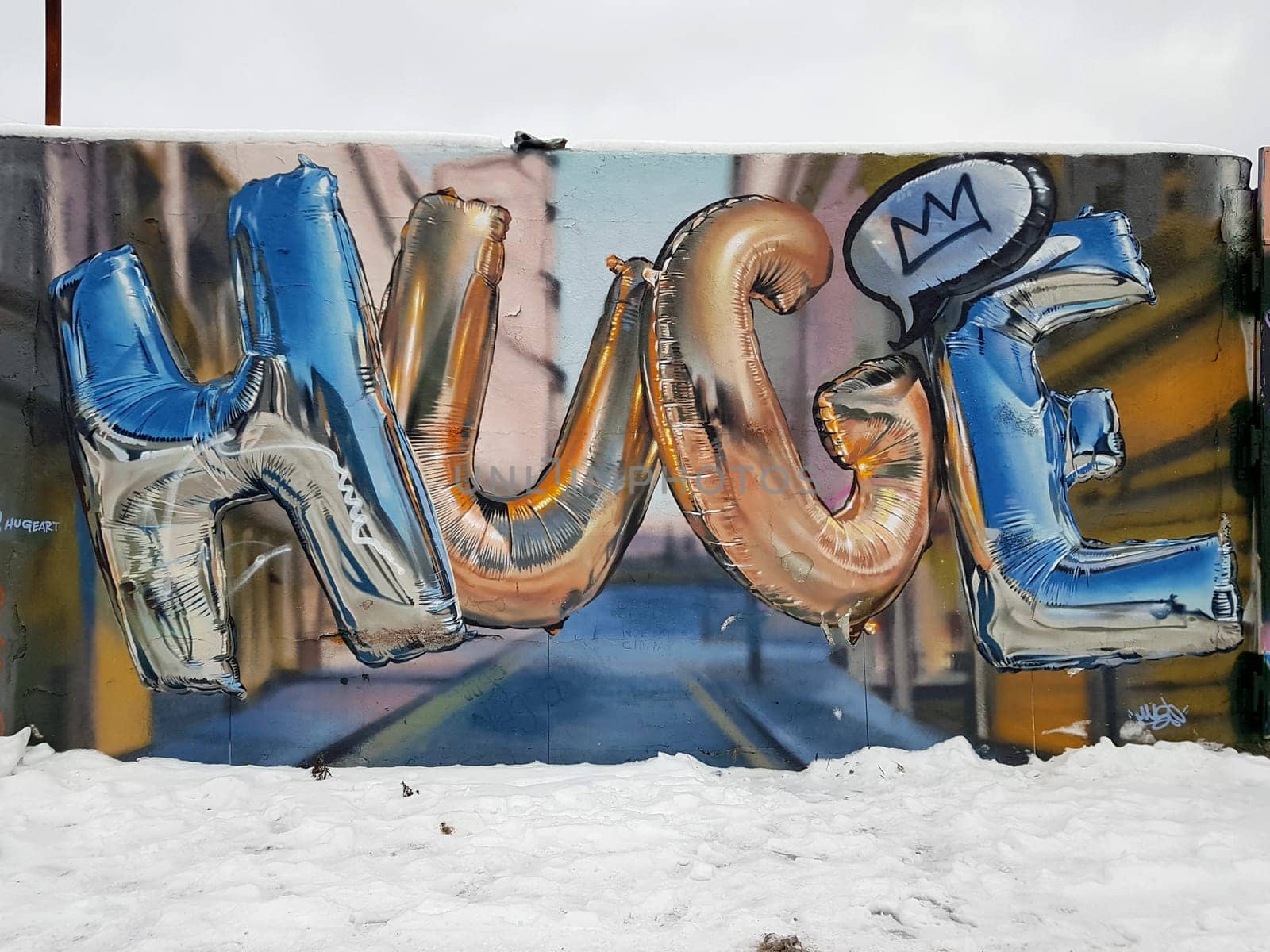 Stockholm, Sweden, January 01 2024. Graffiti exhibition on the outskirts of the city. by Jamaladeen