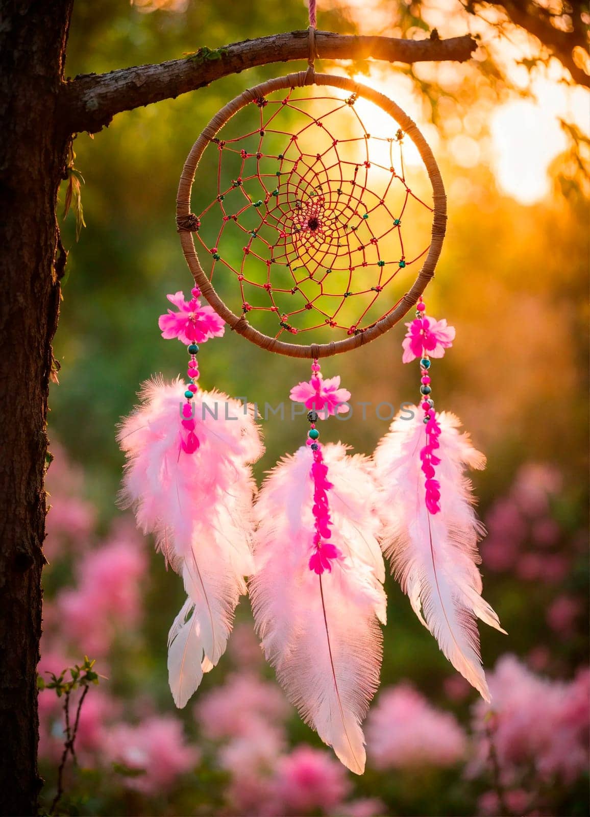 dream catcher in nature. Selective focus. by yanadjana