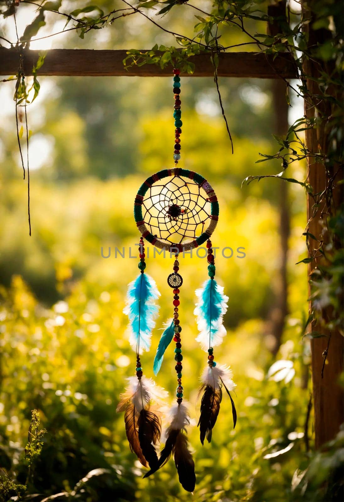 dream catcher in nature. Selective focus. nature.