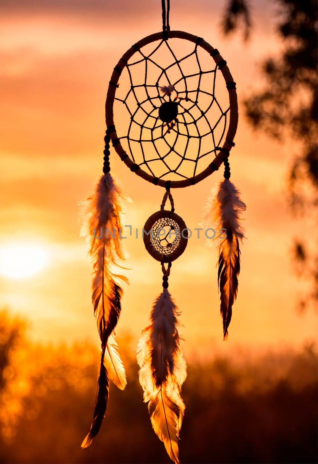 dream catcher in nature. Selective focus. nature.