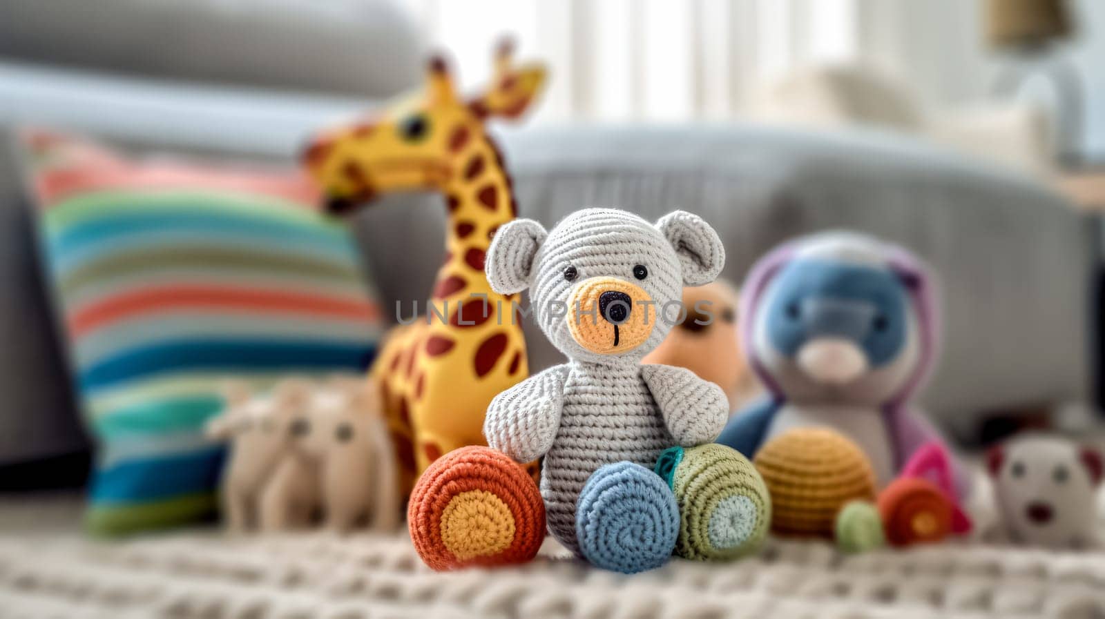 Adorable homemade multicolored knitted toys shaped like various animals by Alla_Morozova93