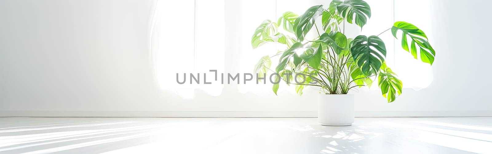A large indoor tropical plant thrives in a bright room by Alla_Morozova93