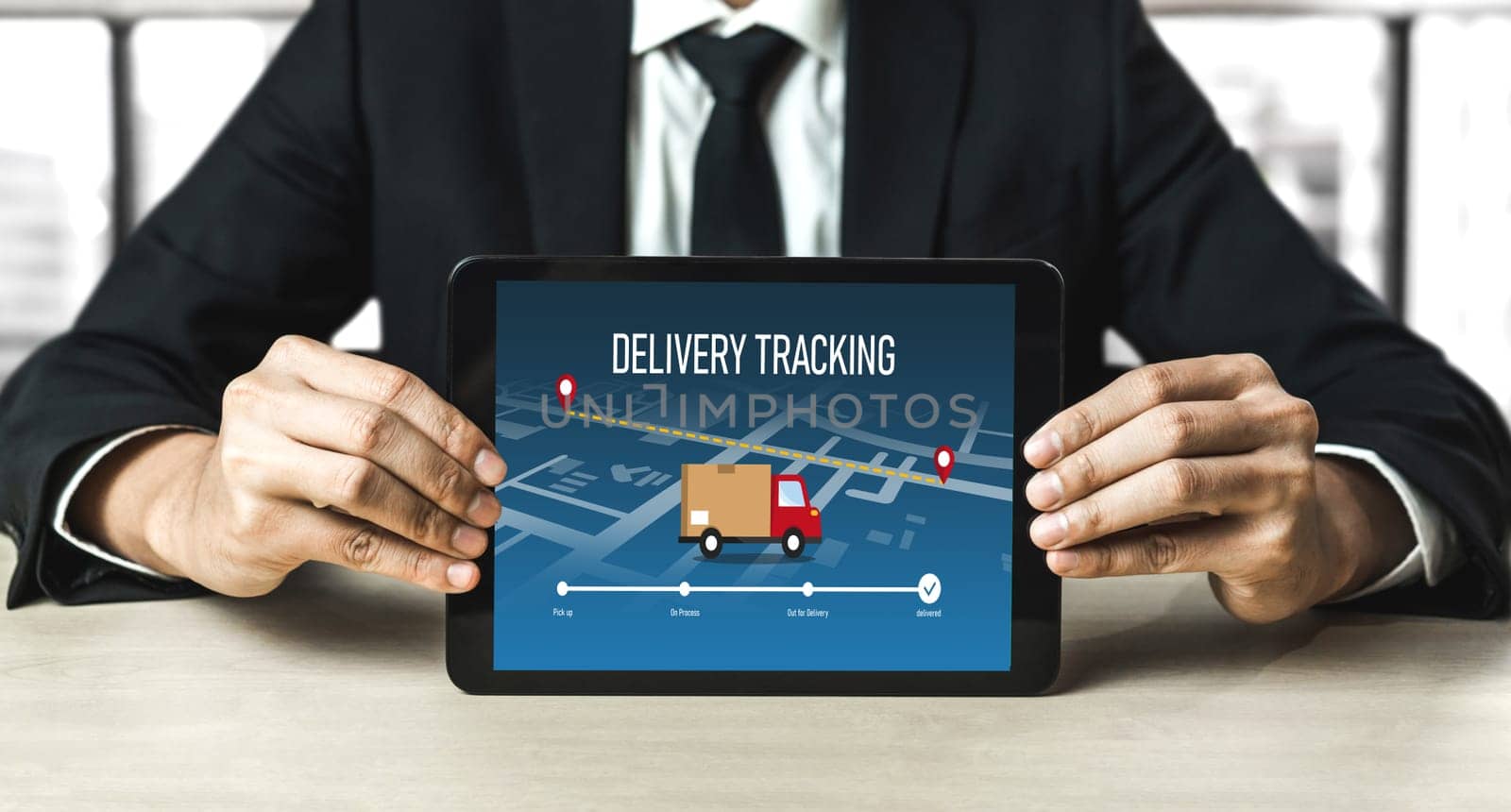 Delivery tracking system for e-commerce and modish online business to timely goods transportation and delivery