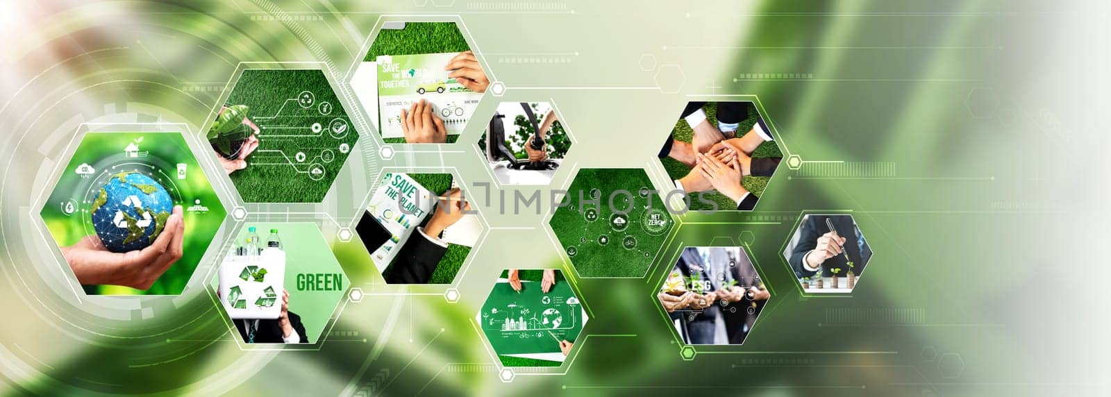 Green business ESG management tool to save world future concept model case idea to deal with bio carbon waste cycle data for better day of city life while building jobs, money, LCA tax and profit .