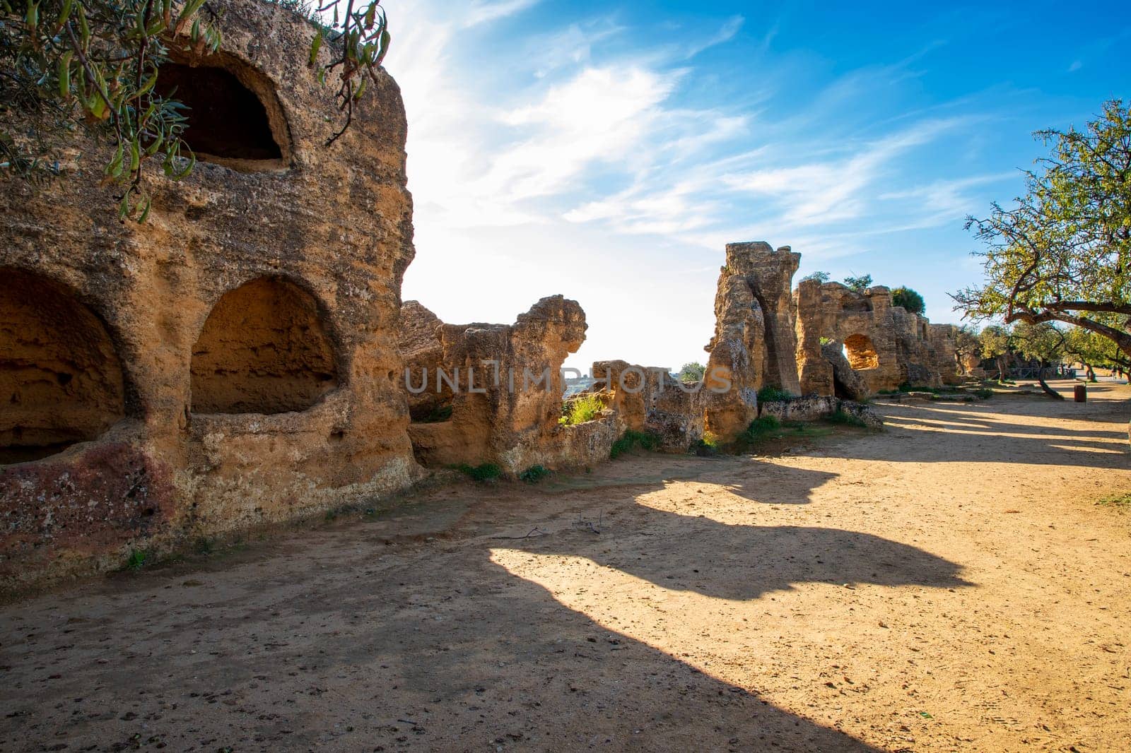 Famous ancient ruins in Valley of Temples, Agrigento, Sicily, Italy. UNESCO World Heritage Site. by EdVal