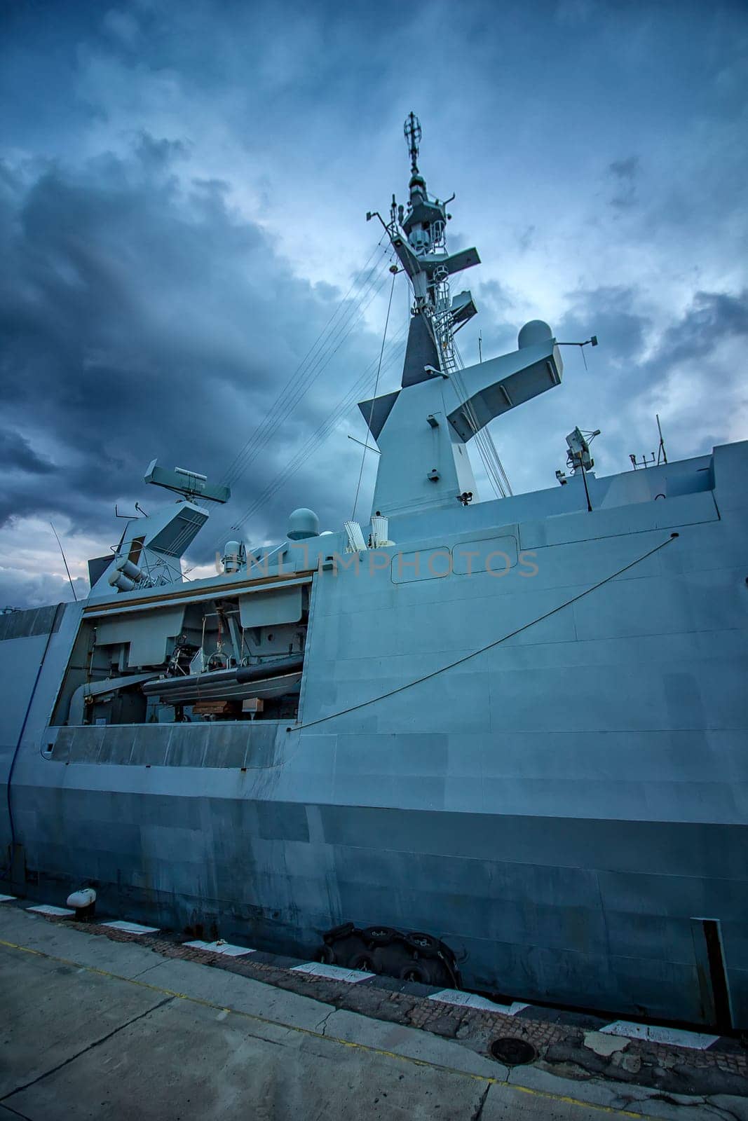 A part of the modern military navy ship.  by EdVal