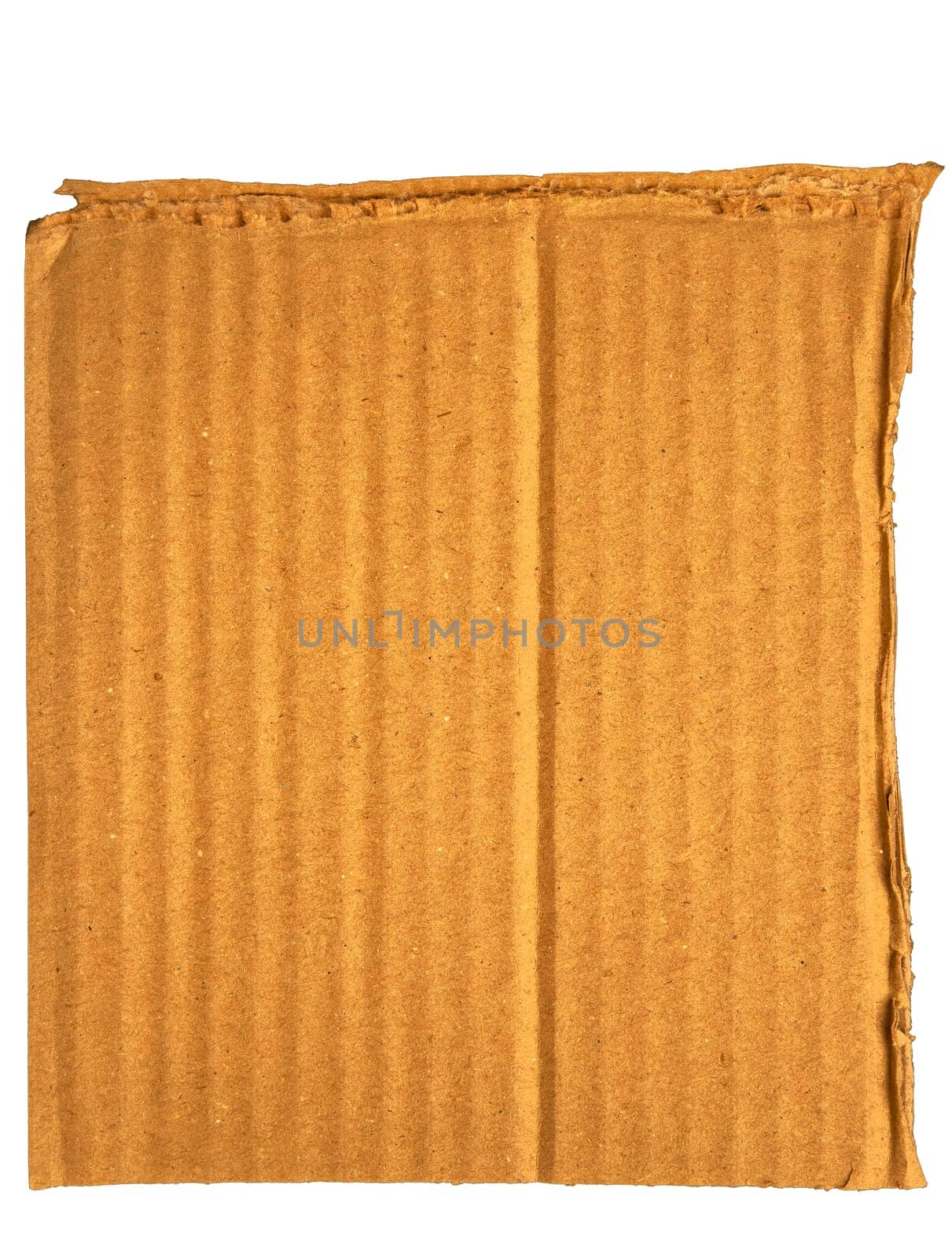 Cardboard Pieces Textured Background. Carton Piece, Ripped Kraft Paper Wallpaper, Brown Wrapping Vintage Paper Isolated Top View