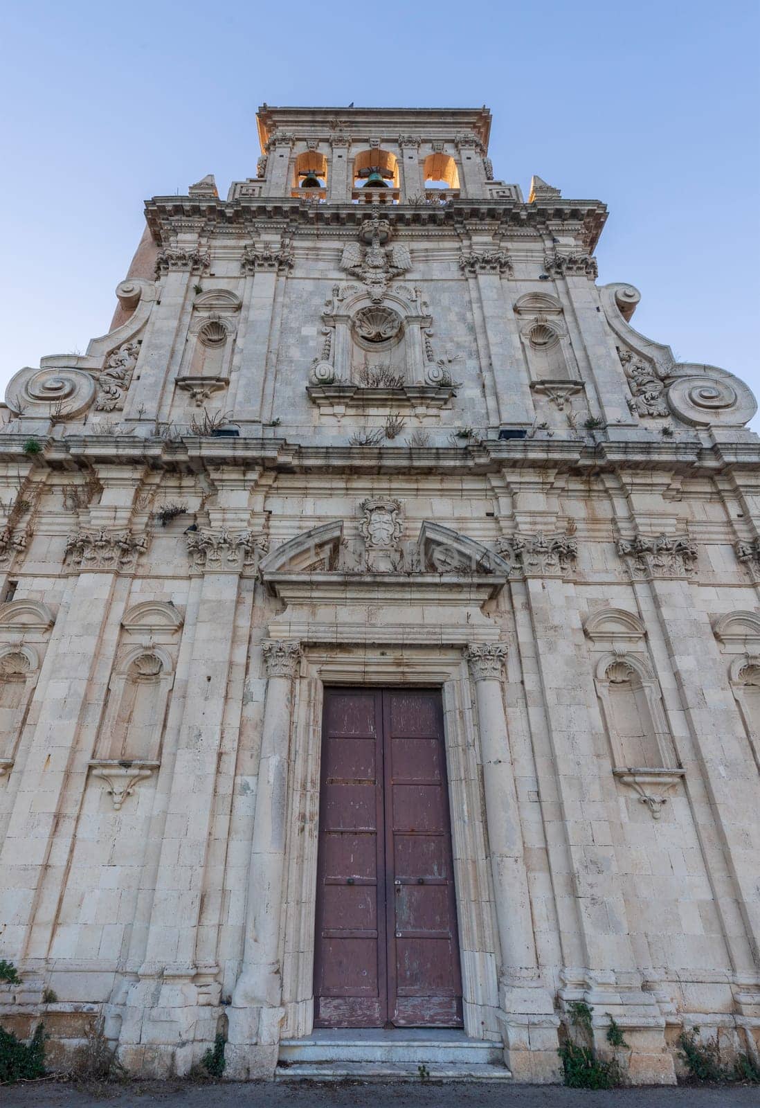 church Spirito Santo in Siracusa, Sicily. Roman catholic church in Baroque style