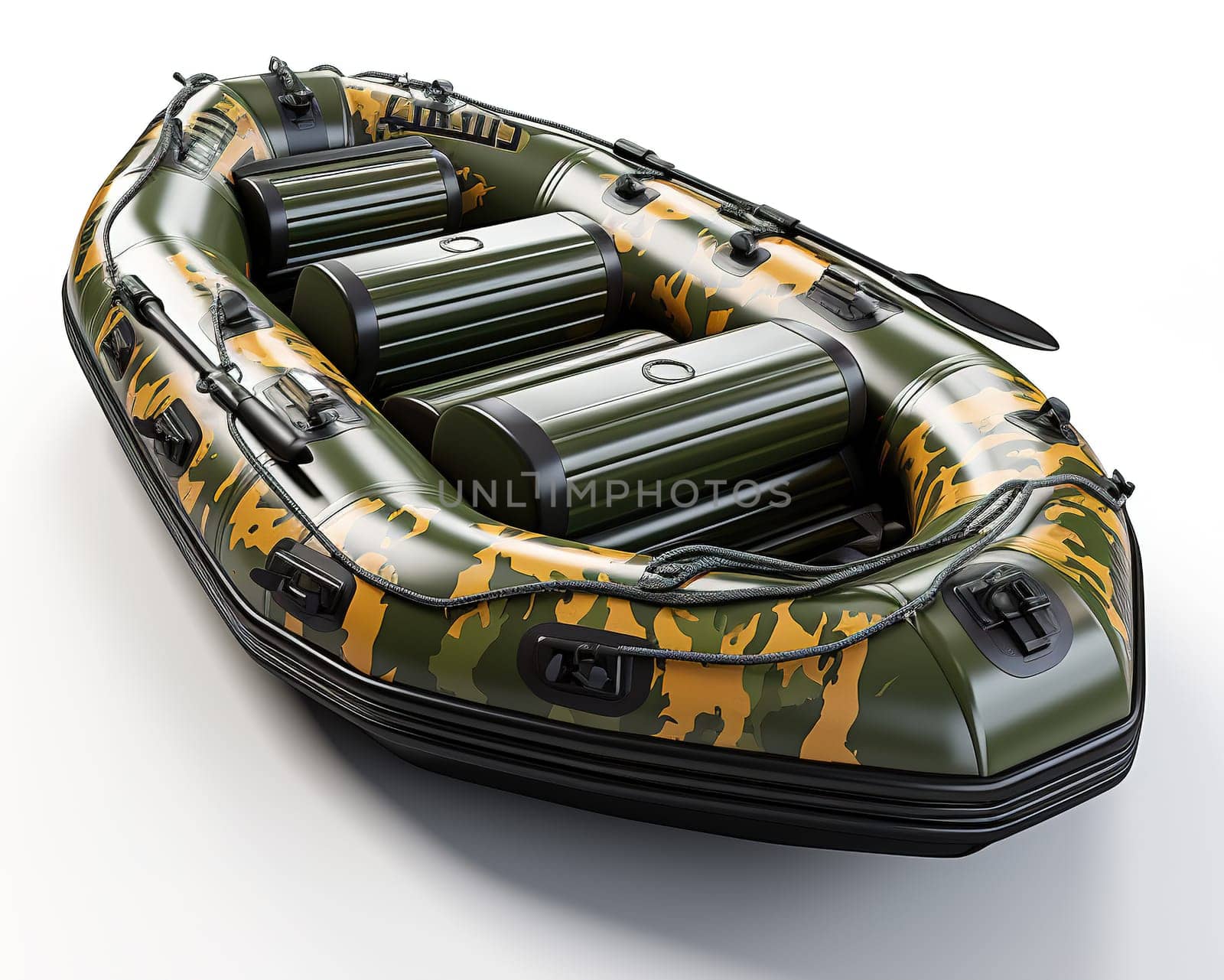 camouflage boat in military khaki by mr-tigga