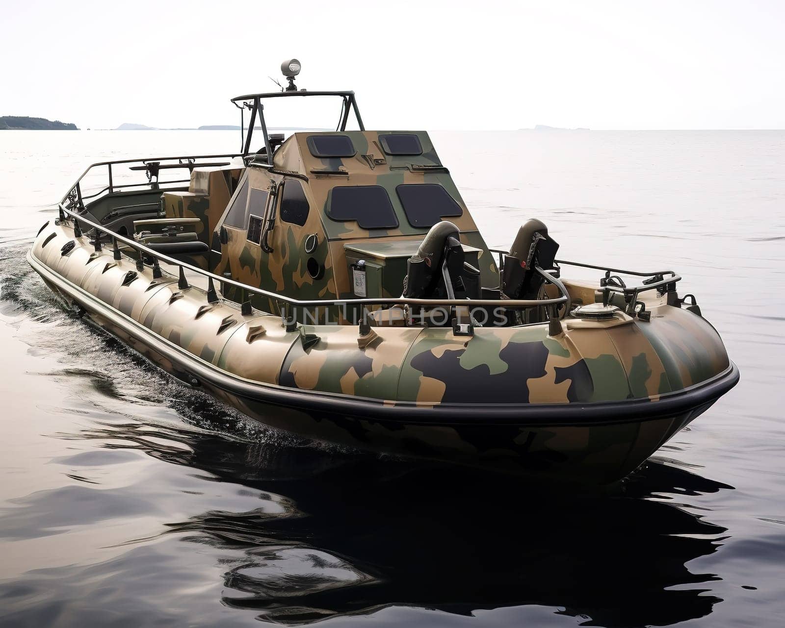 camouflage boat in military khaki by mr-tigga