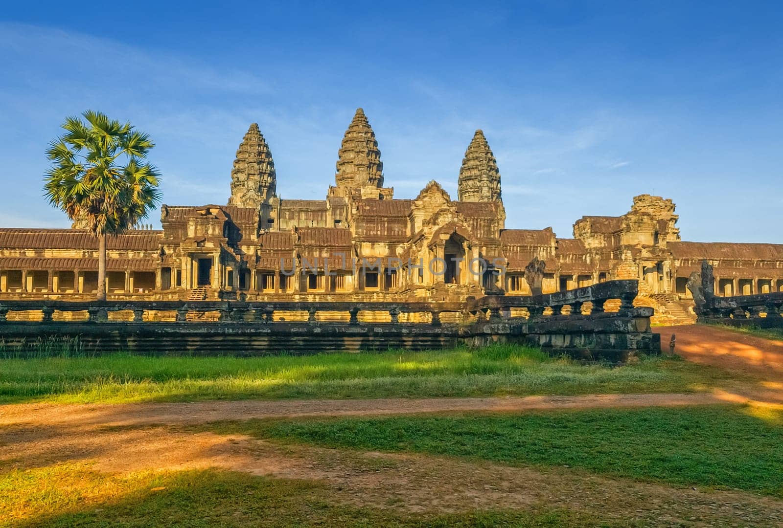 Famous Angkor Wat temple by day, Unesco World Heritage, Siem Reap, Cambodia