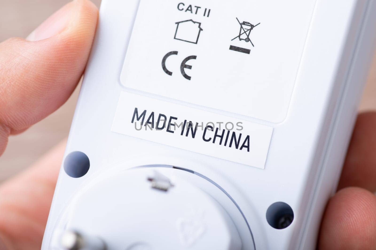 Some electronic appliance with label Made in China by VitaliiPetrushenko