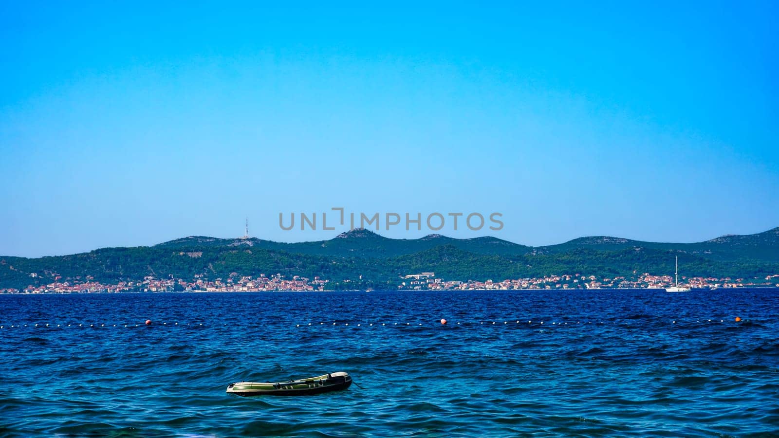 Ugljan island view from Zadar by stan111