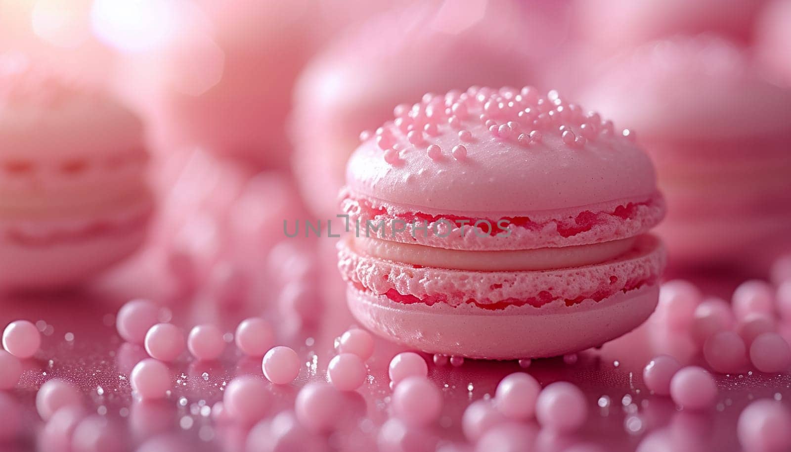 Close-up of multicolored macaroon by Nadtochiy