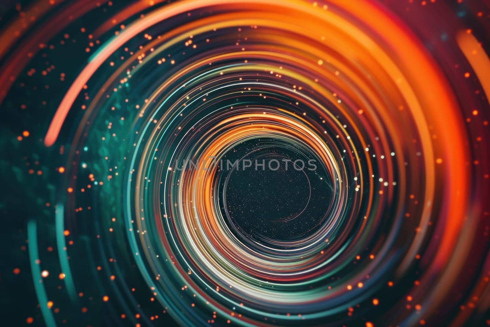 Background with abstract lines. Abstract neon background. Generative AI by golfmerrymaker