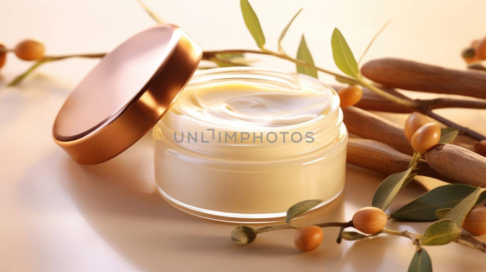 Natural organic cosmetics. Cream with extract of Argan oil AI