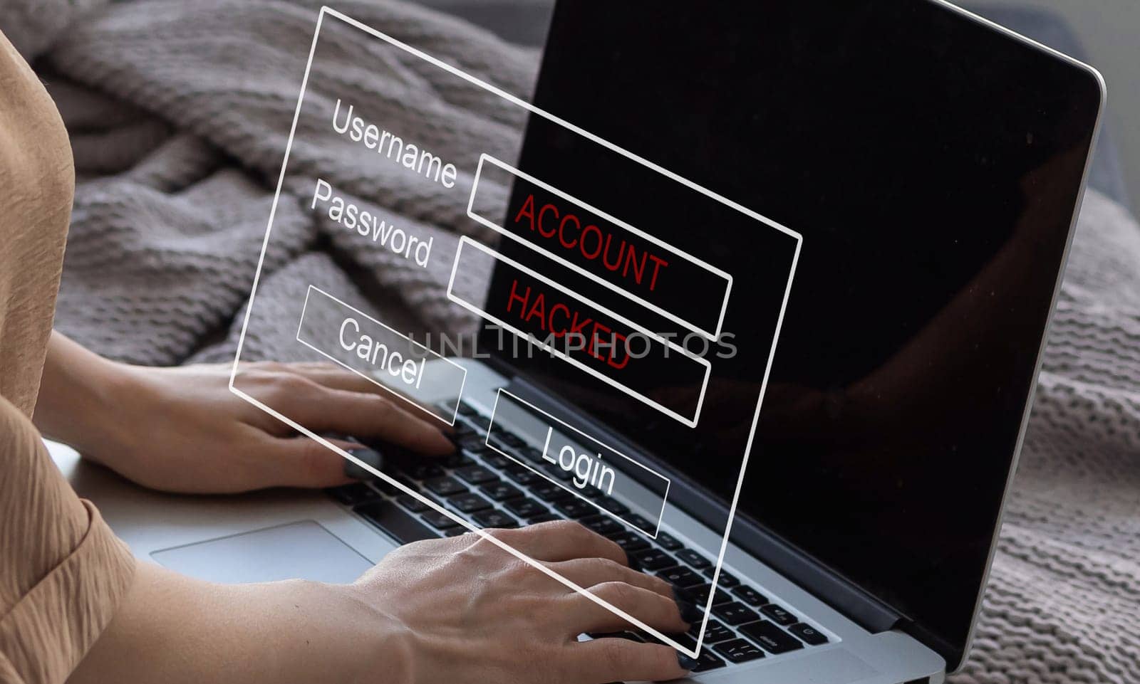internet network security technology computer online system and spreading to global stolen personal data on computer with virtual screen interfaces. Cyber security concept.