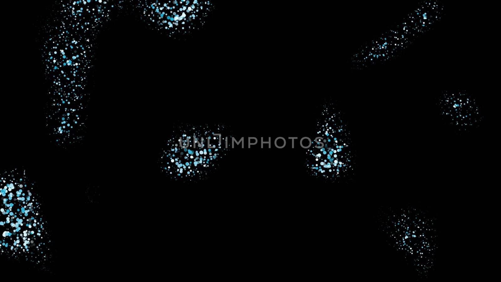 Abstract field particles. Computer generated 3d render