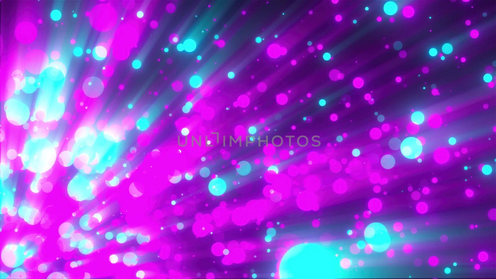 Abstract glowing particles with shine. Computer generated 3d render