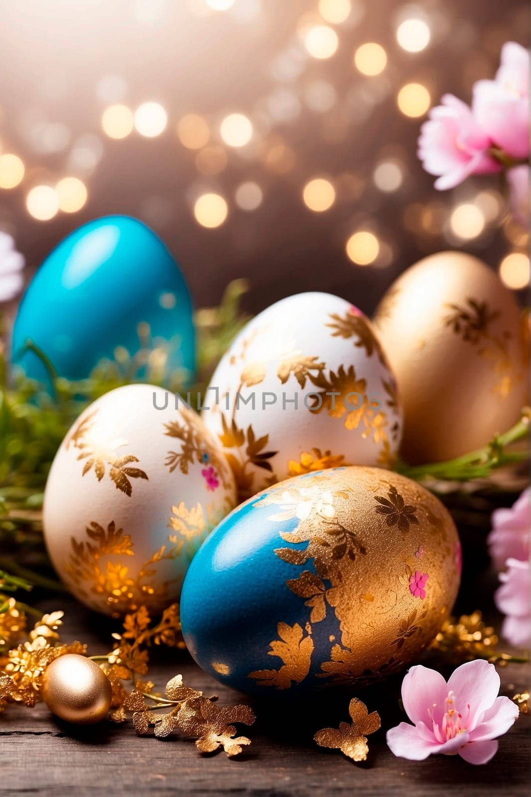 Beautiful Easter eggs for the holiday. Selective focus. food.