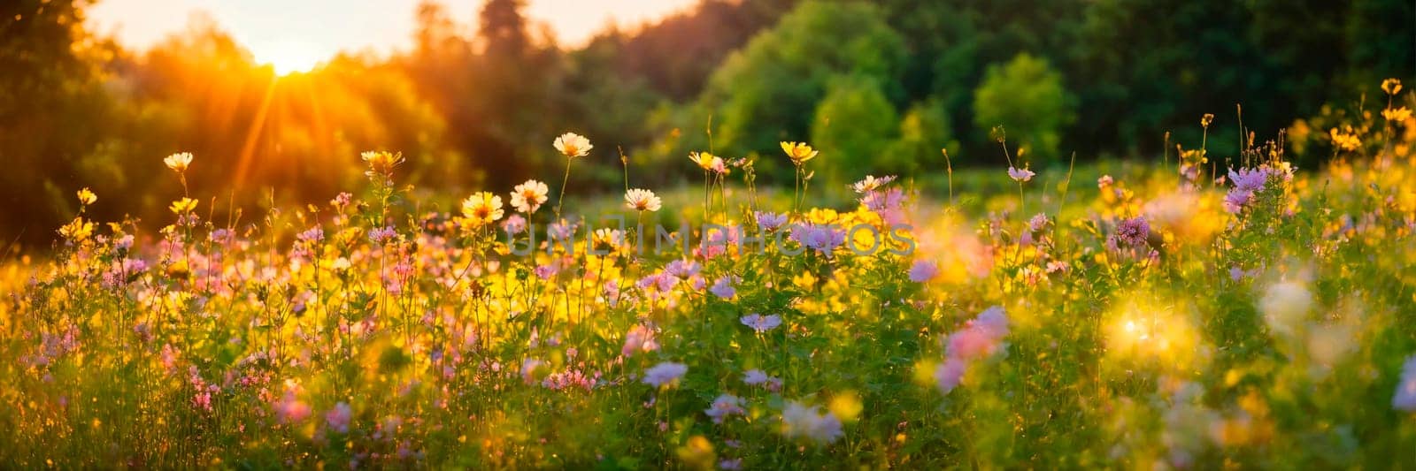 summer flowers in the meadow. Selective focus. nature.