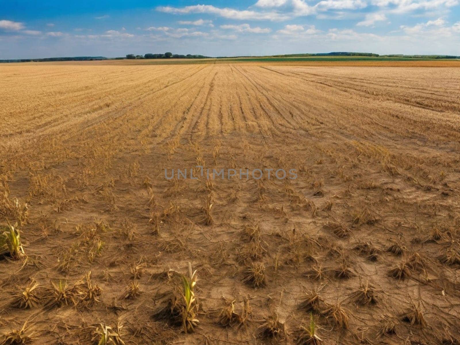 Dry corn field ready for harvest by Ekaterina34