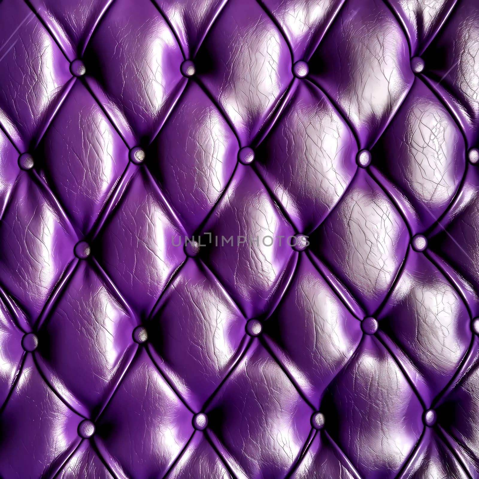 Capitone textile texture, classic retro Chesterfield check, Diamond pattern texture, button decoration. Leatherette. AI generated