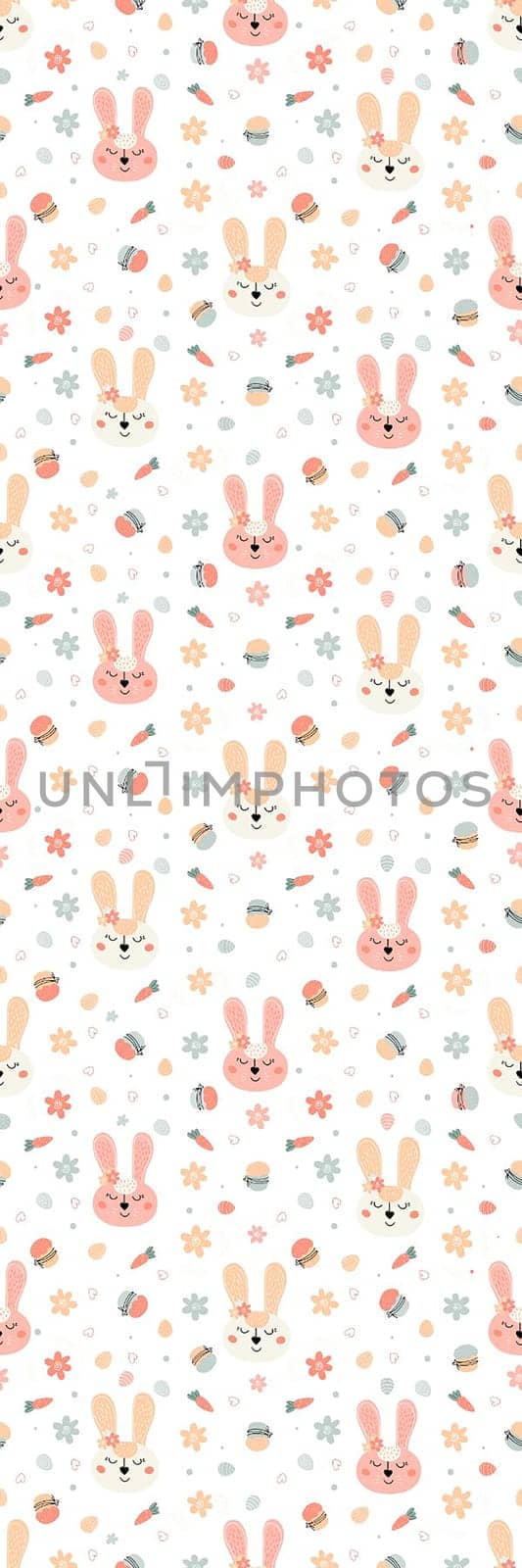 Easter bunnies printable bookmark printable by Dustick