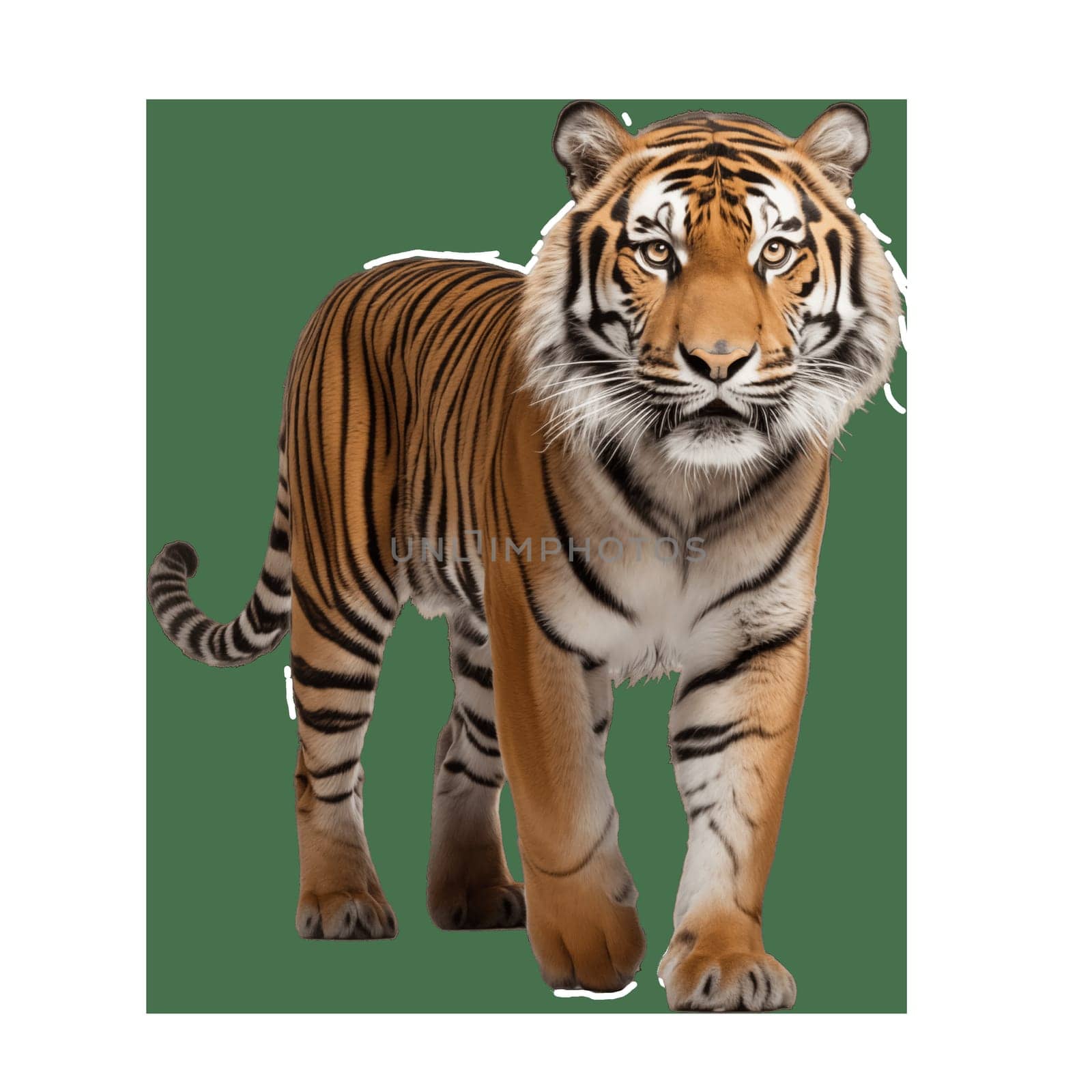 Amur wild tiger isolated image by Dustick