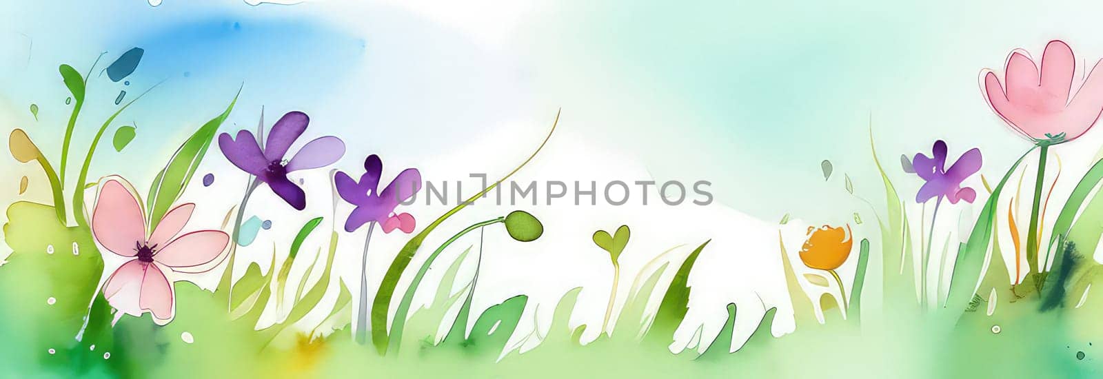 Beautiful celebration spring flowers on pastel background. Concept Birthday, Mothers Day, Womens Day, March 8. Spring easter flower background. Spring, easter greeting card design layout. Copy space. by Angelsmoon