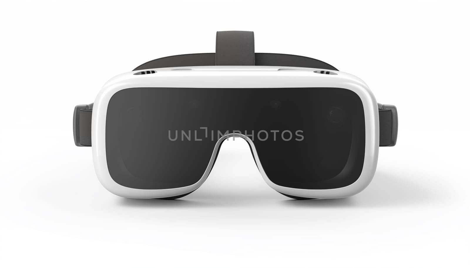 Close-up of VR glasses, isolated, white background. by Nadtochiy