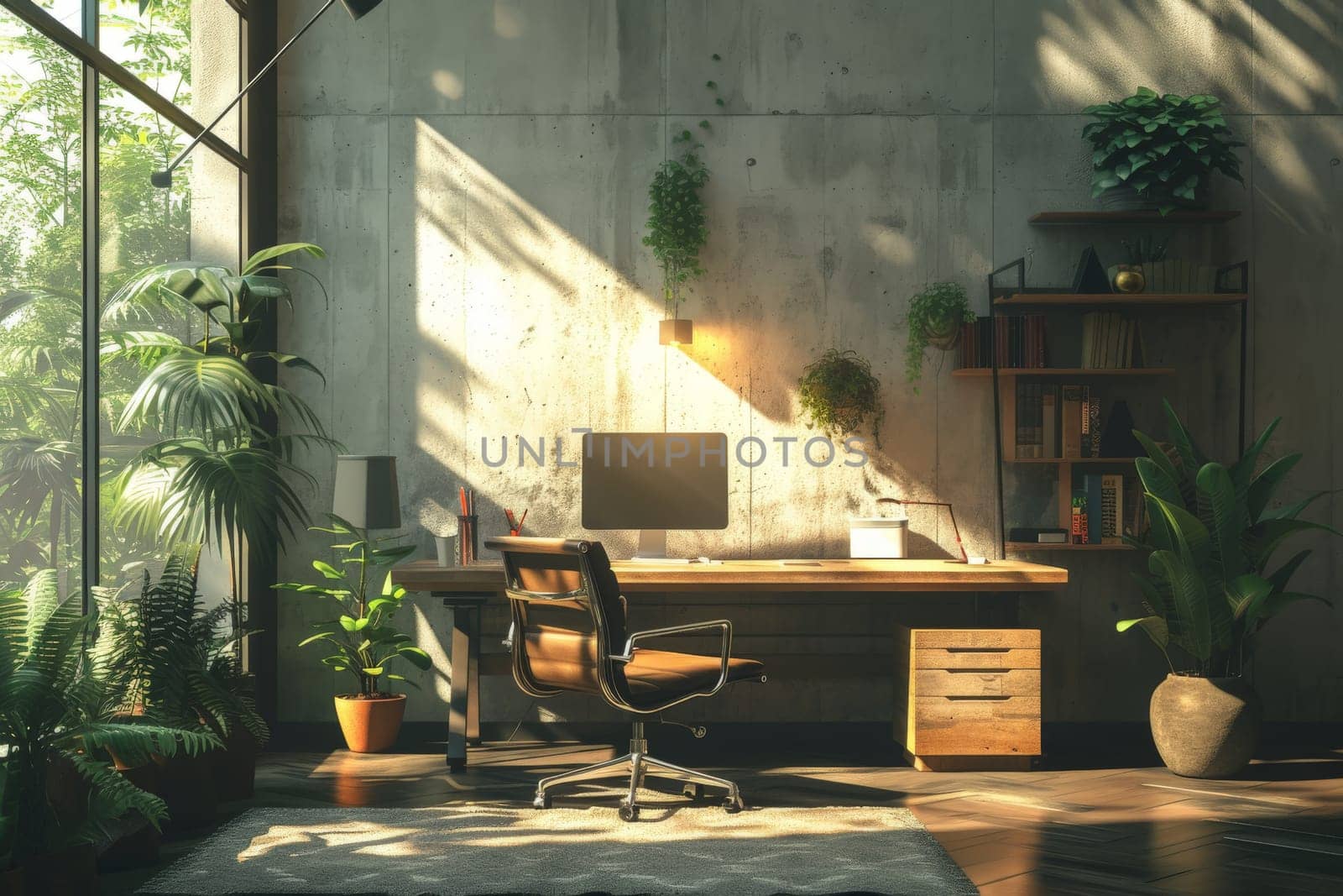 Design a home office, Interior design modern home office, Comfortable workplace.