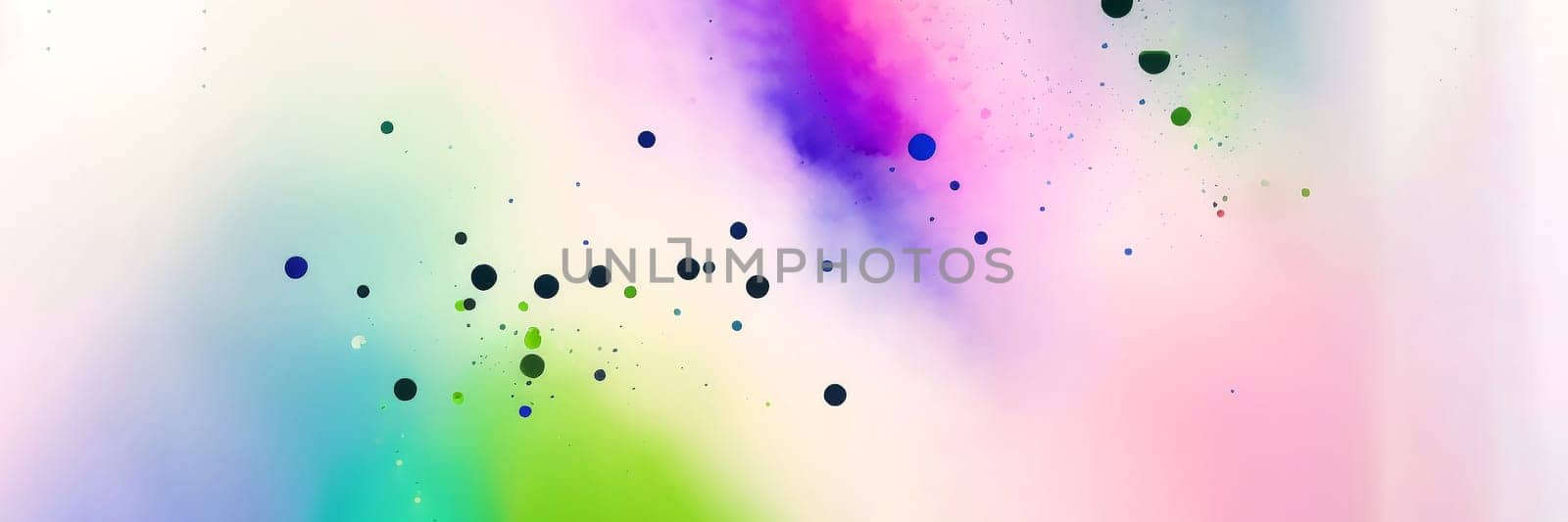 Abstract watercolor background in rainbow colors. Generative AI