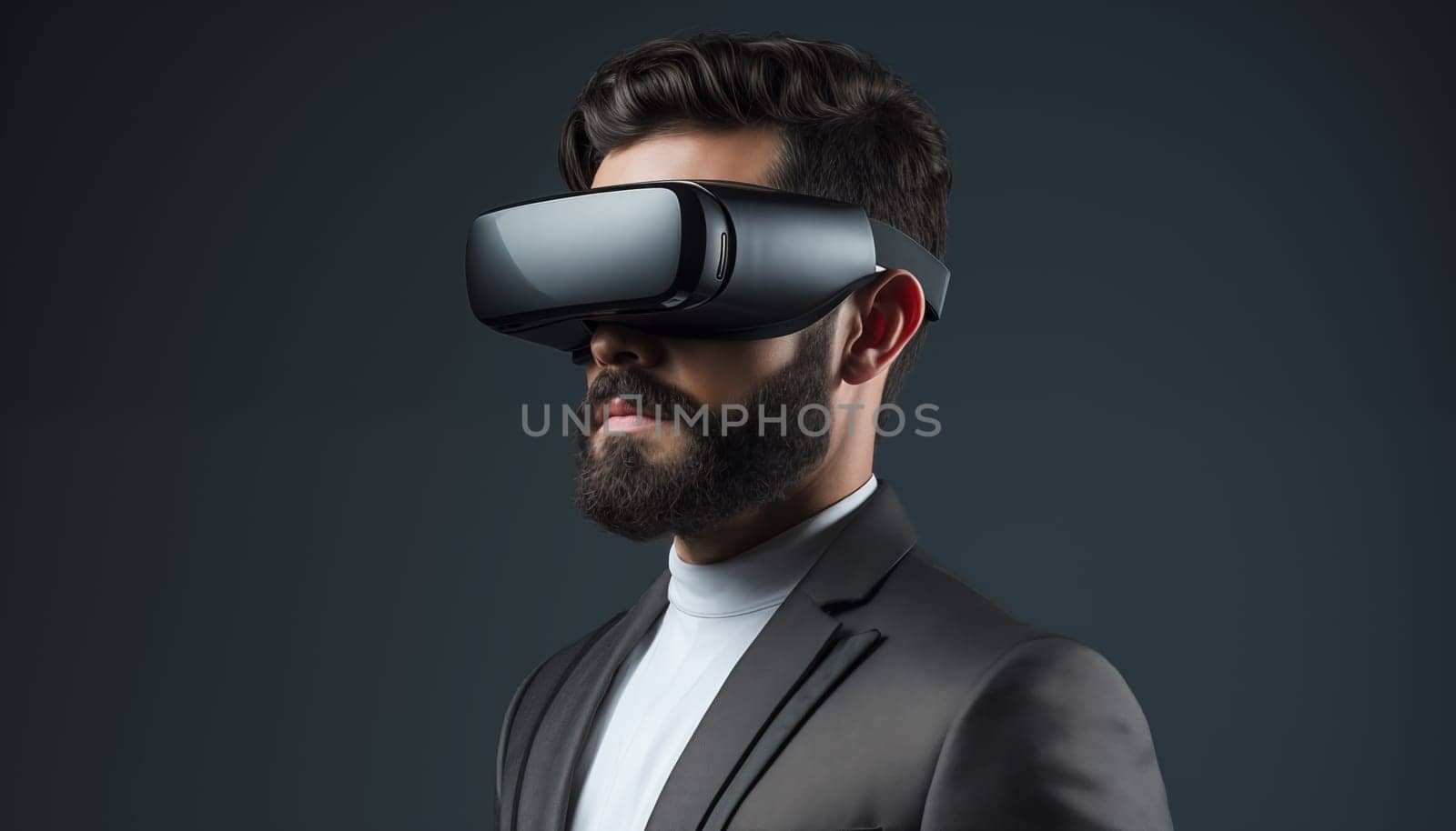 Man in VR glasses. by Nadtochiy