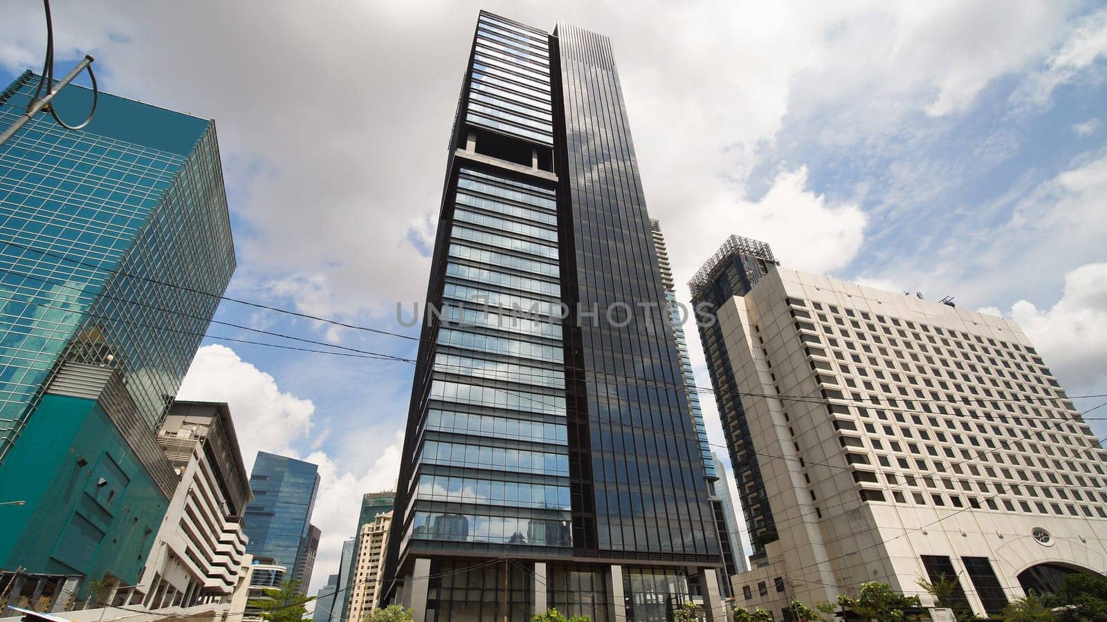 The streets of the skyscrapers of Jakarta, the capital of Indonesia