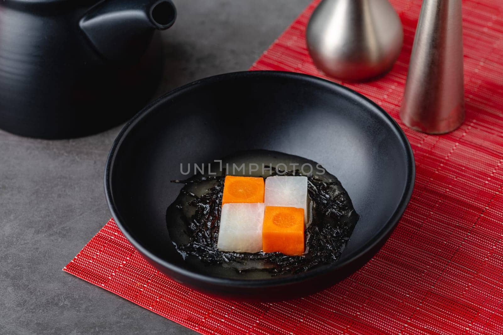 Kenchin Jiru, Japanese vegetable soup prepared with tofu and root vegetables by Sonat