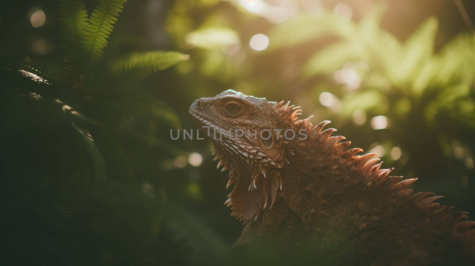 A close up of a lizard in a forest