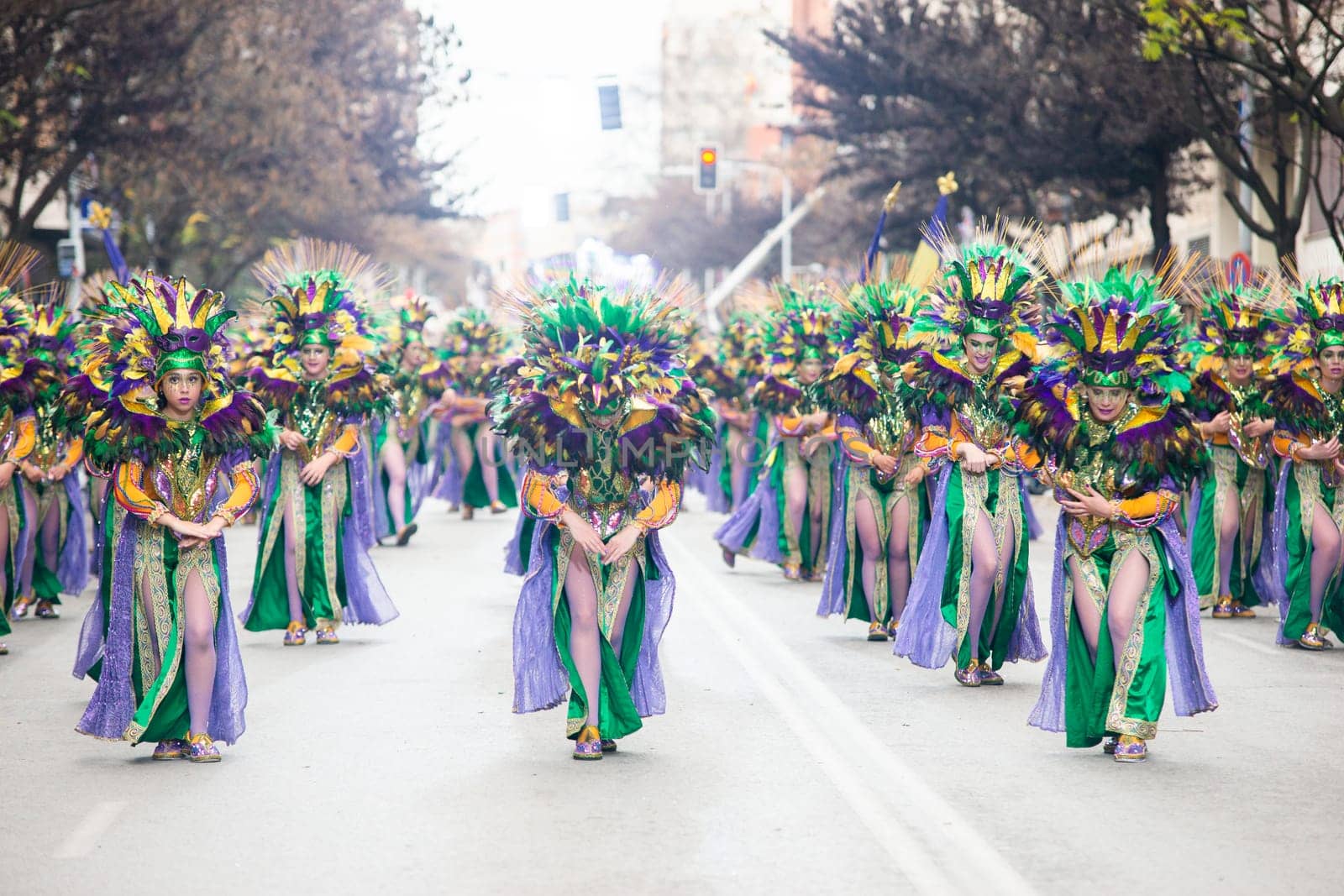 Badajoz, Spain, sunday. February 13 2024. Carnival parade through the streets of Badajoz by Fotoeventis