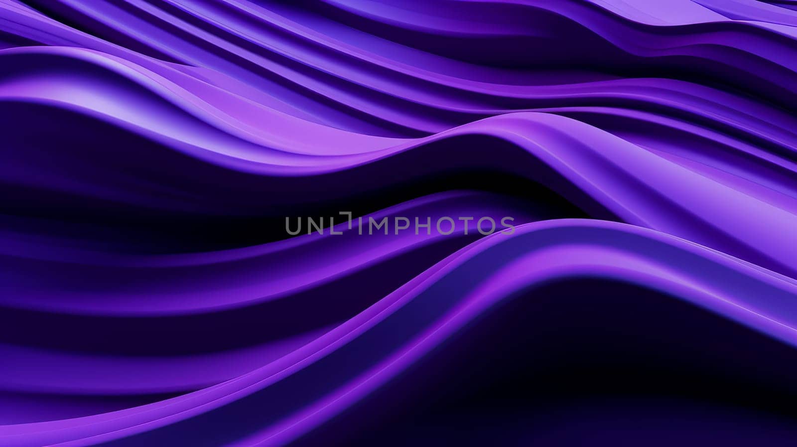 Beautiful luxury 3D modern abstract neon purple background composed of waves with light digital effect. by Alla_Yurtayeva
