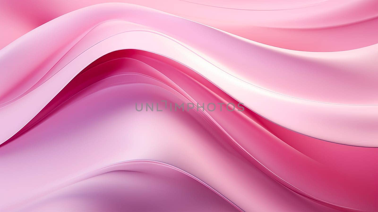 Beautiful luxury 3D modern abstract neon pink background composed of waves with light digital effect. by Alla_Yurtayeva