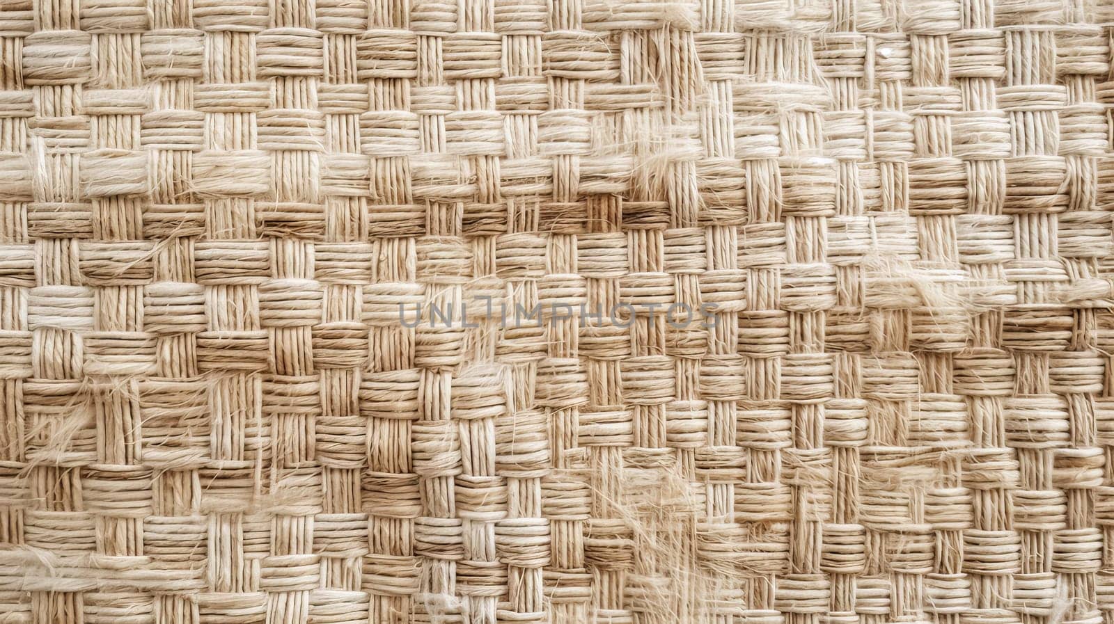 Beautiful light background close-up background texture linen twine braid cotton linen woven canvas jute burlap natural fiber bag linen fabric clothing, copy space.